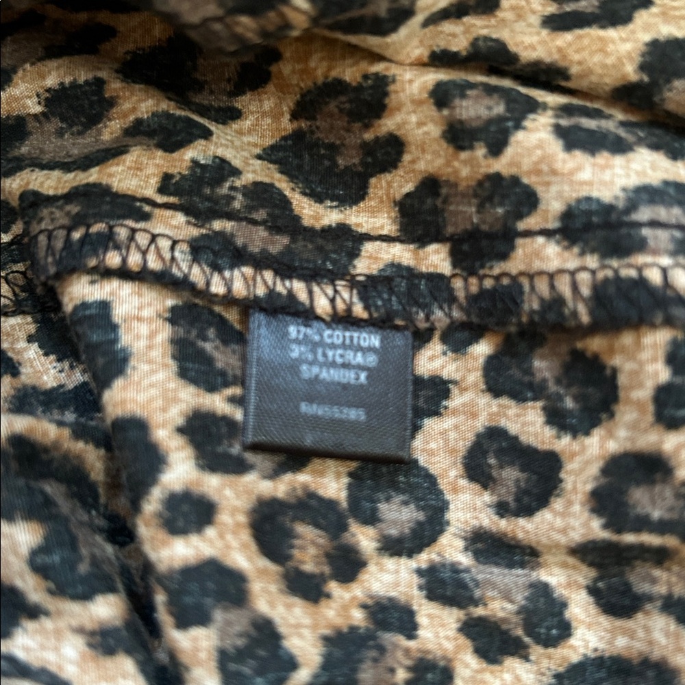 Express Design Studio Leopard Print Midi Shirt Dr… - image 5